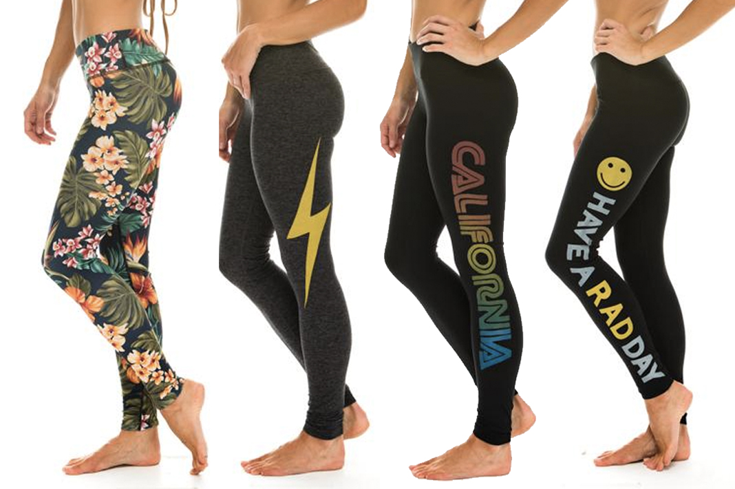 Aviator Nation Review: Have a Rad Day Smiley Face Long Leggings