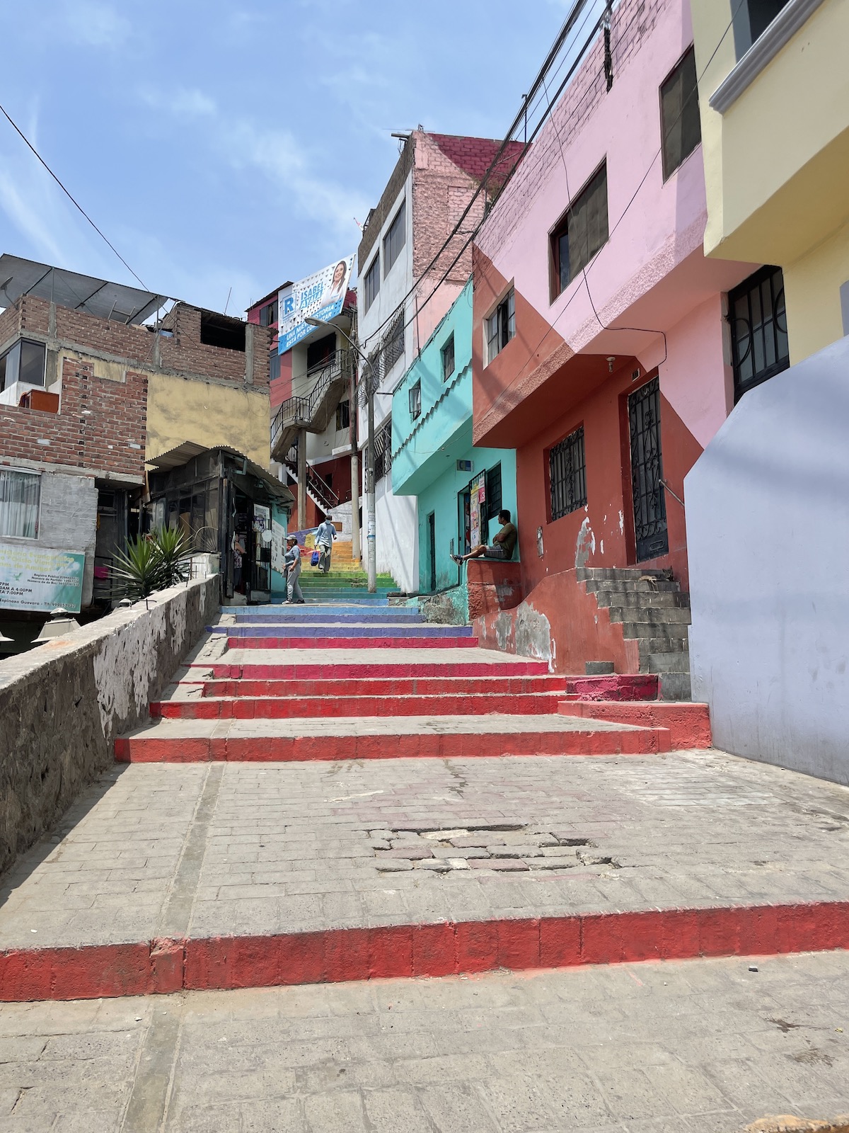 Cerro San Cristobal Dangerous Neighborhood near Lima Peru