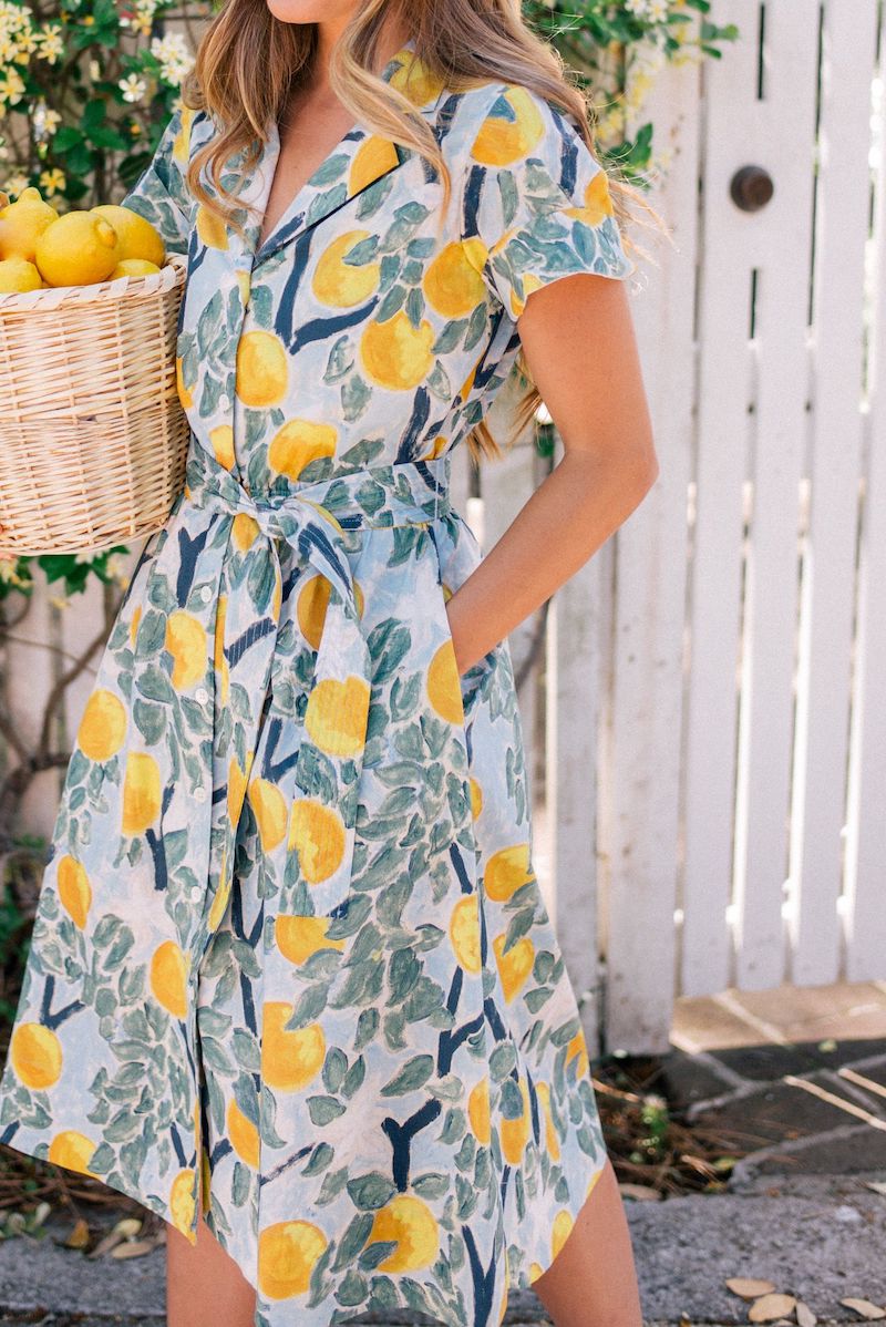 Tuckernuck Lemon Shirt Dress
