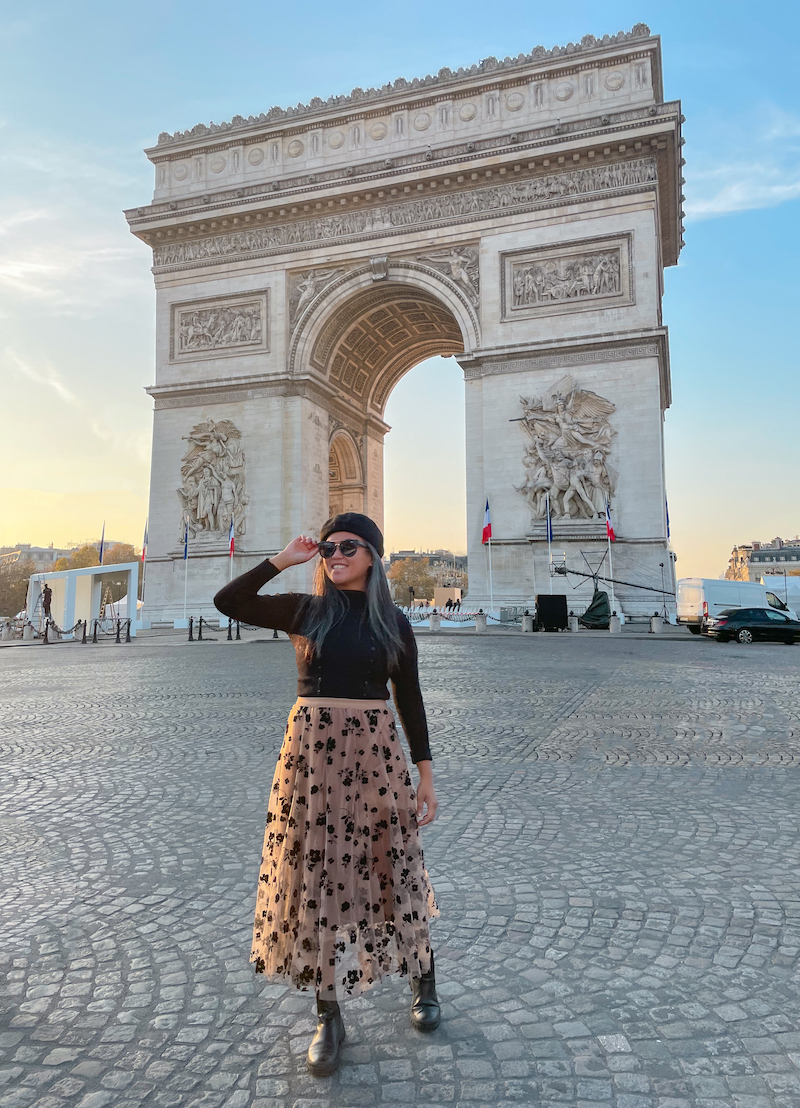 Arc de Triomphe Paris France outfit idea schimiggy