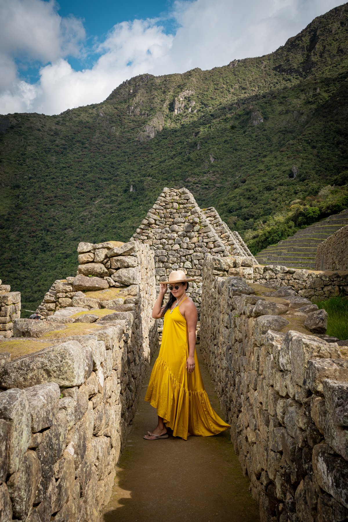 Peru Machu Picchu Perrin and Co Ella Dress Sunshine Yellow