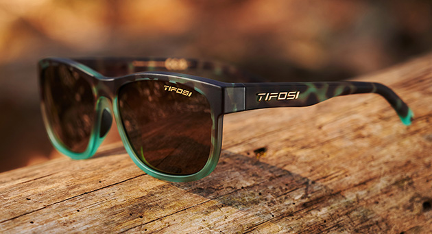 Tifosi Swank XL Green Tortoise Cat Eye Sunglasses