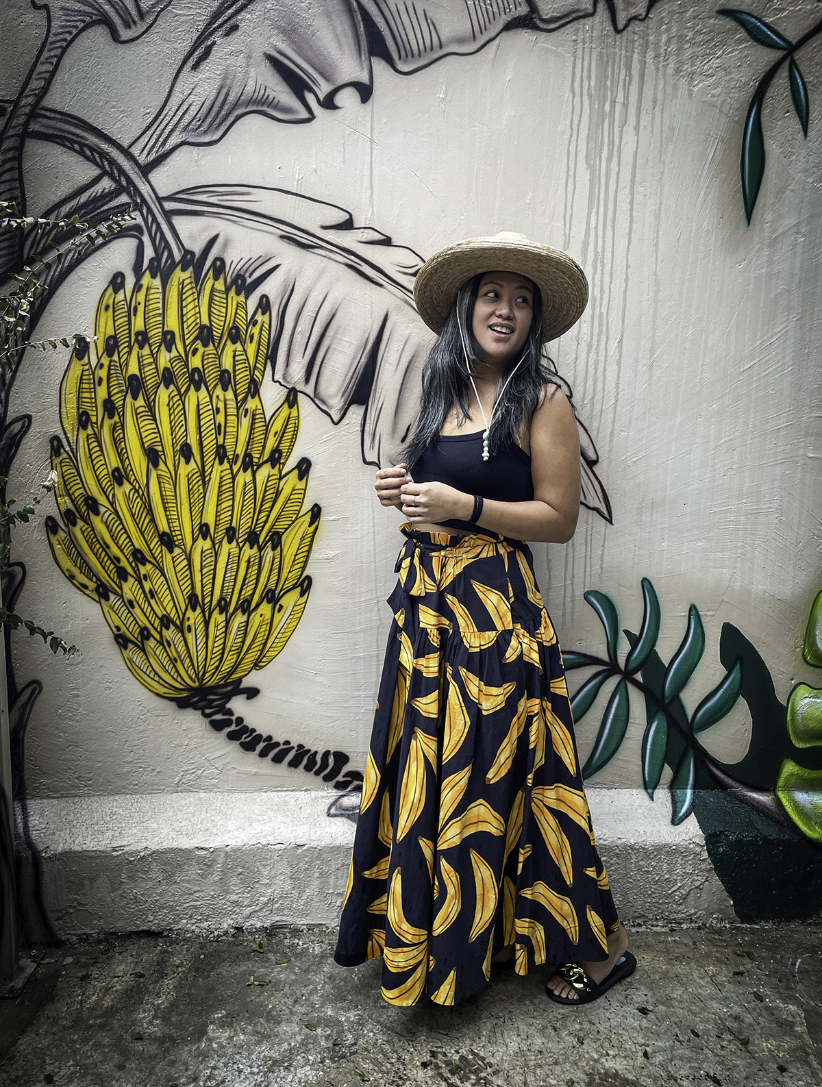 Farm Rio Ripe Bananas Maxi Skirt