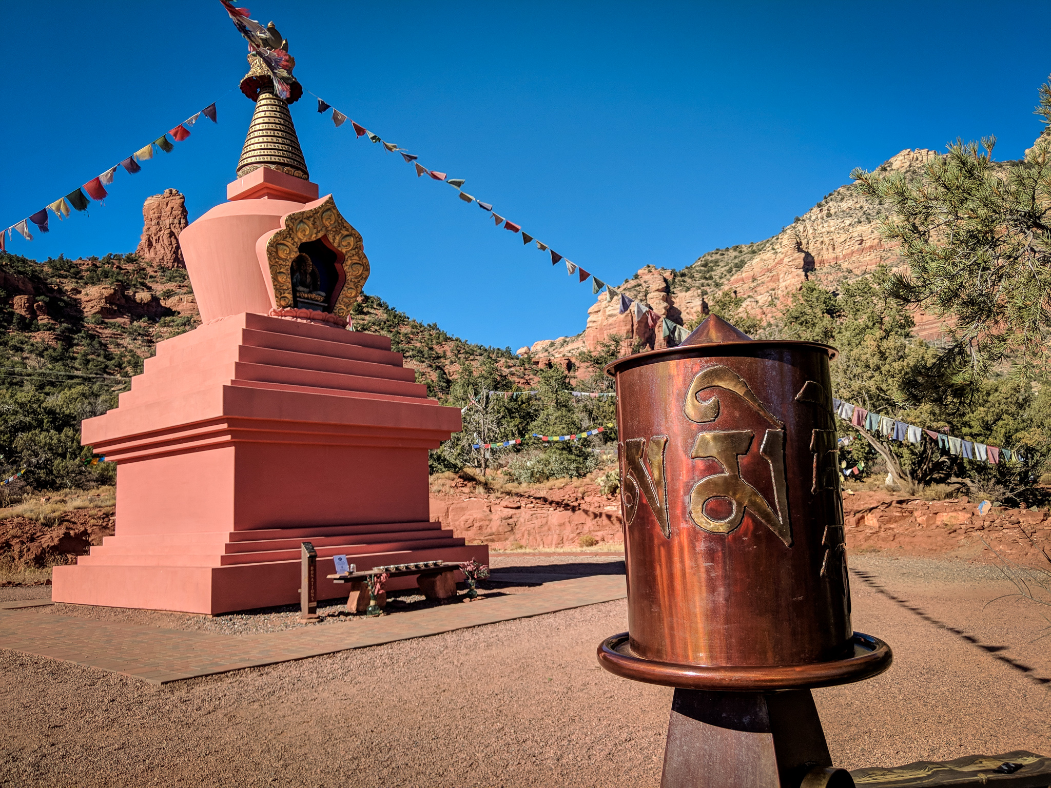 Amitabha Stupa and Peace Park in Sedona Arizona