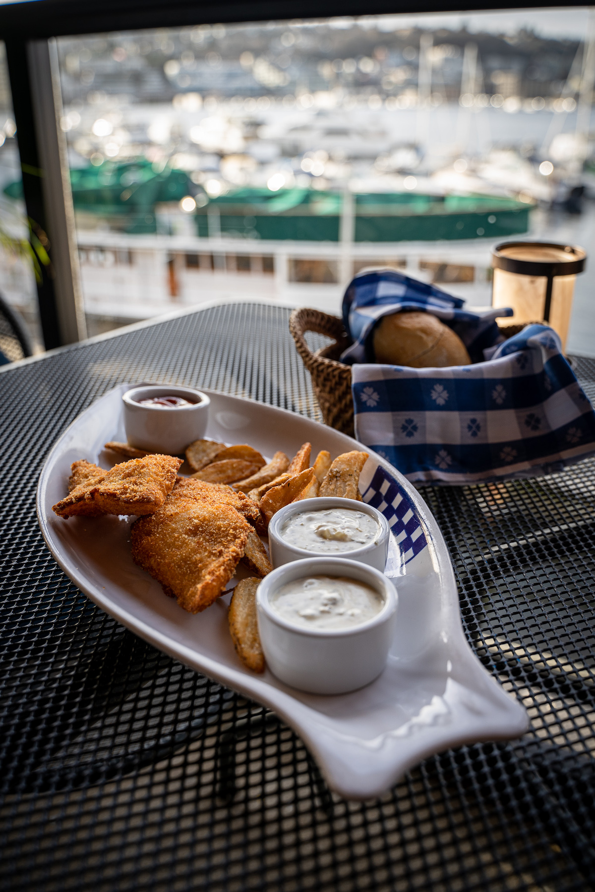 free birthday entree from dukes seafood in Seattle fish and chips