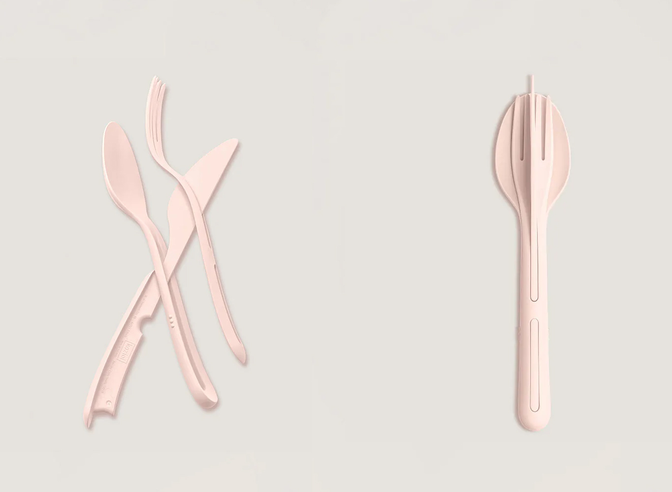 Reusable Travel Cutlery Pink
