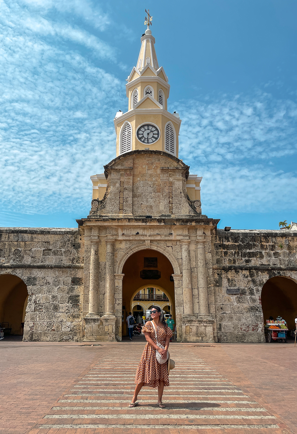 Tower Clock Torre Reloj in Cartagena Colombia
