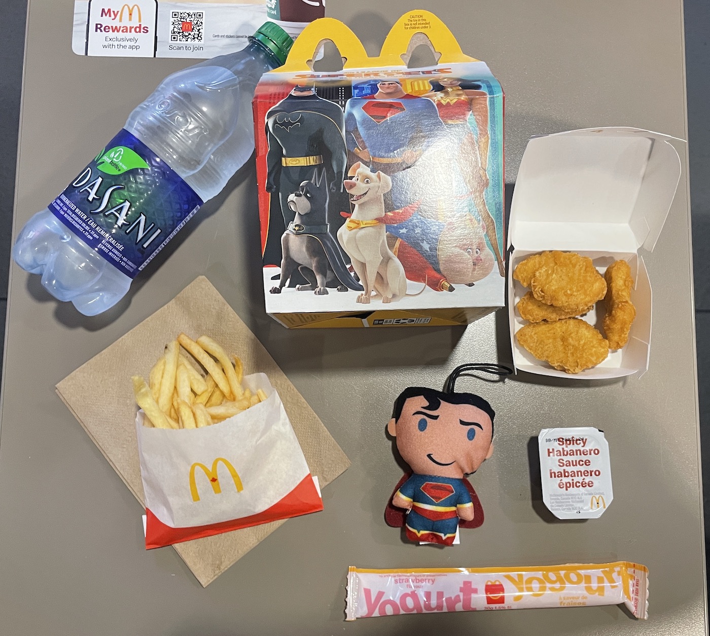 mcdonalds happy meal from vancouver canada