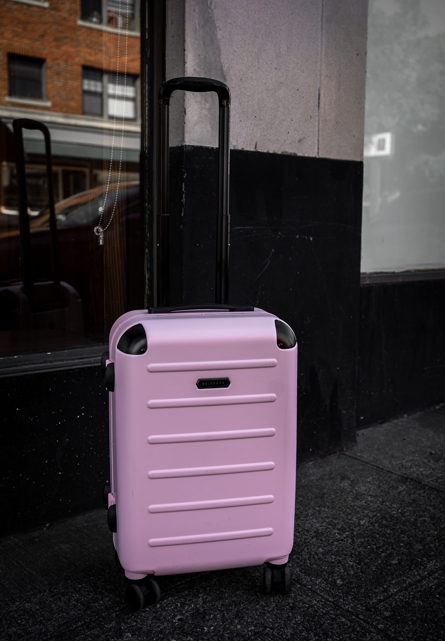Solgaard Carry On Plus Suitcase in Del Mar Rose PINK