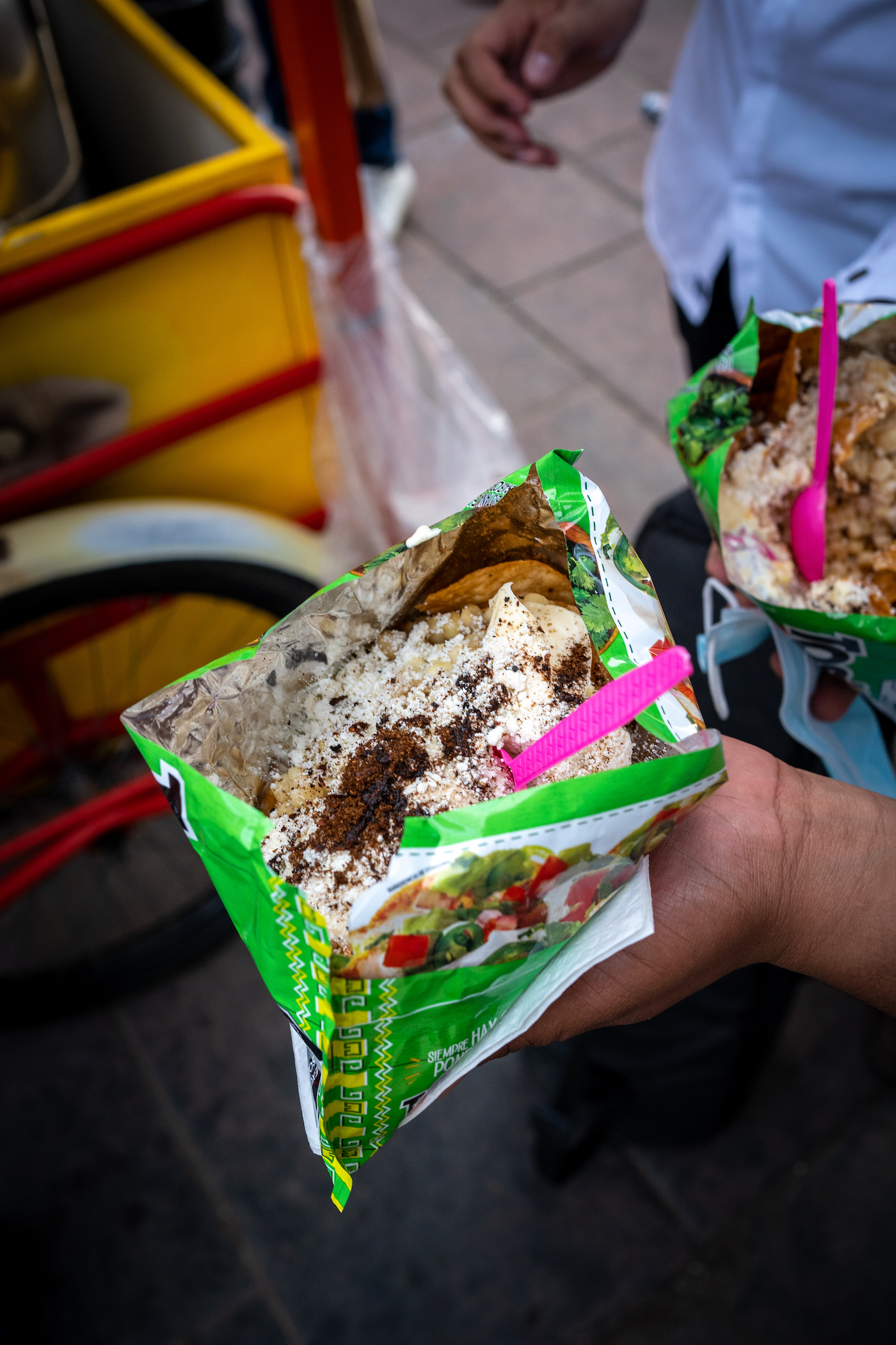 Dorilocos Walking Tacos in Oaxaca Mexico