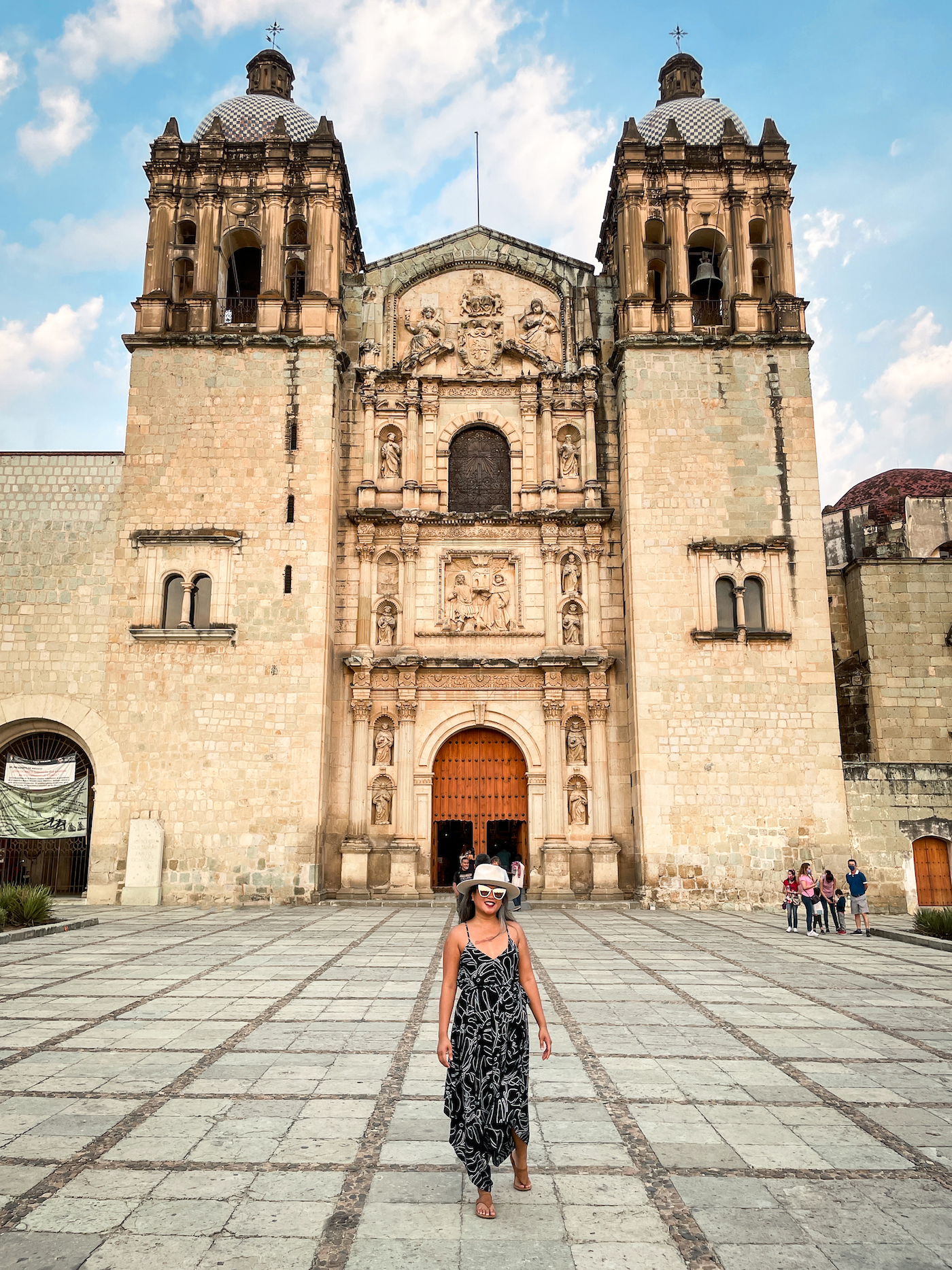 Templo de Santo Domingo Church Oaxaca Mexico World Market Monstera Jumpsuit Gigi Pip Zephyr Hat