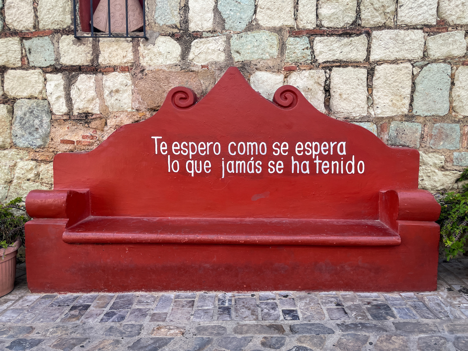 quote chair along the Arquitos de Xochimilco Oaxaca Mexico