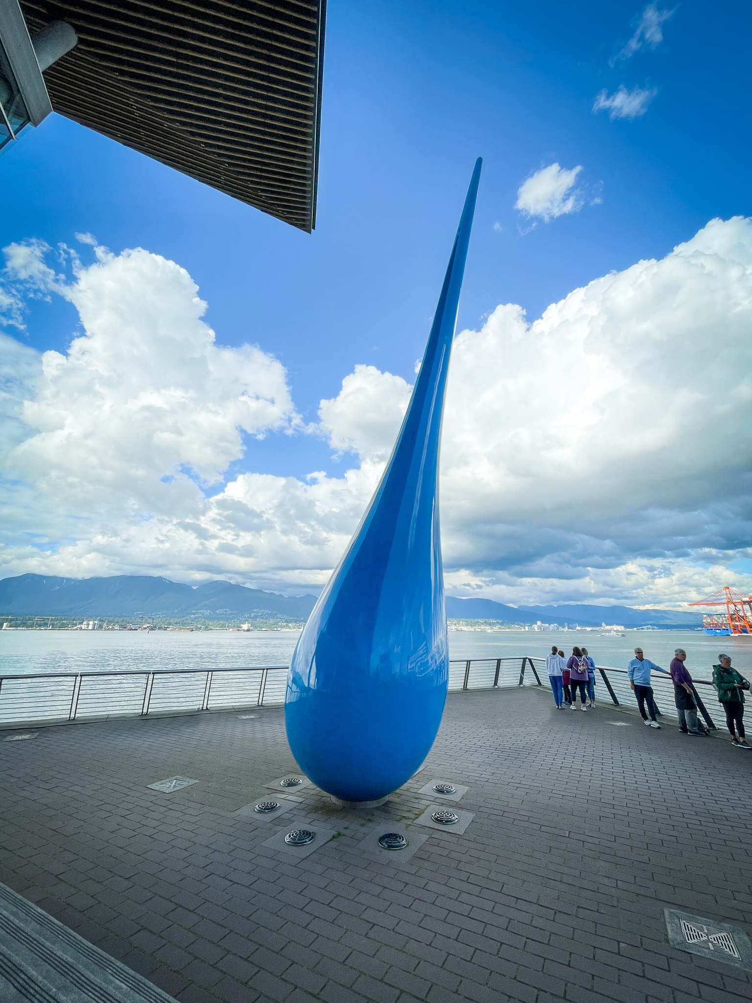 The Drop raindrop sculpture Vancouver BC Canada