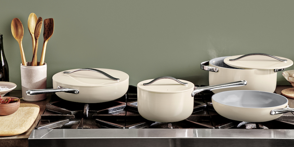 Caraway Set Cream pots and pans