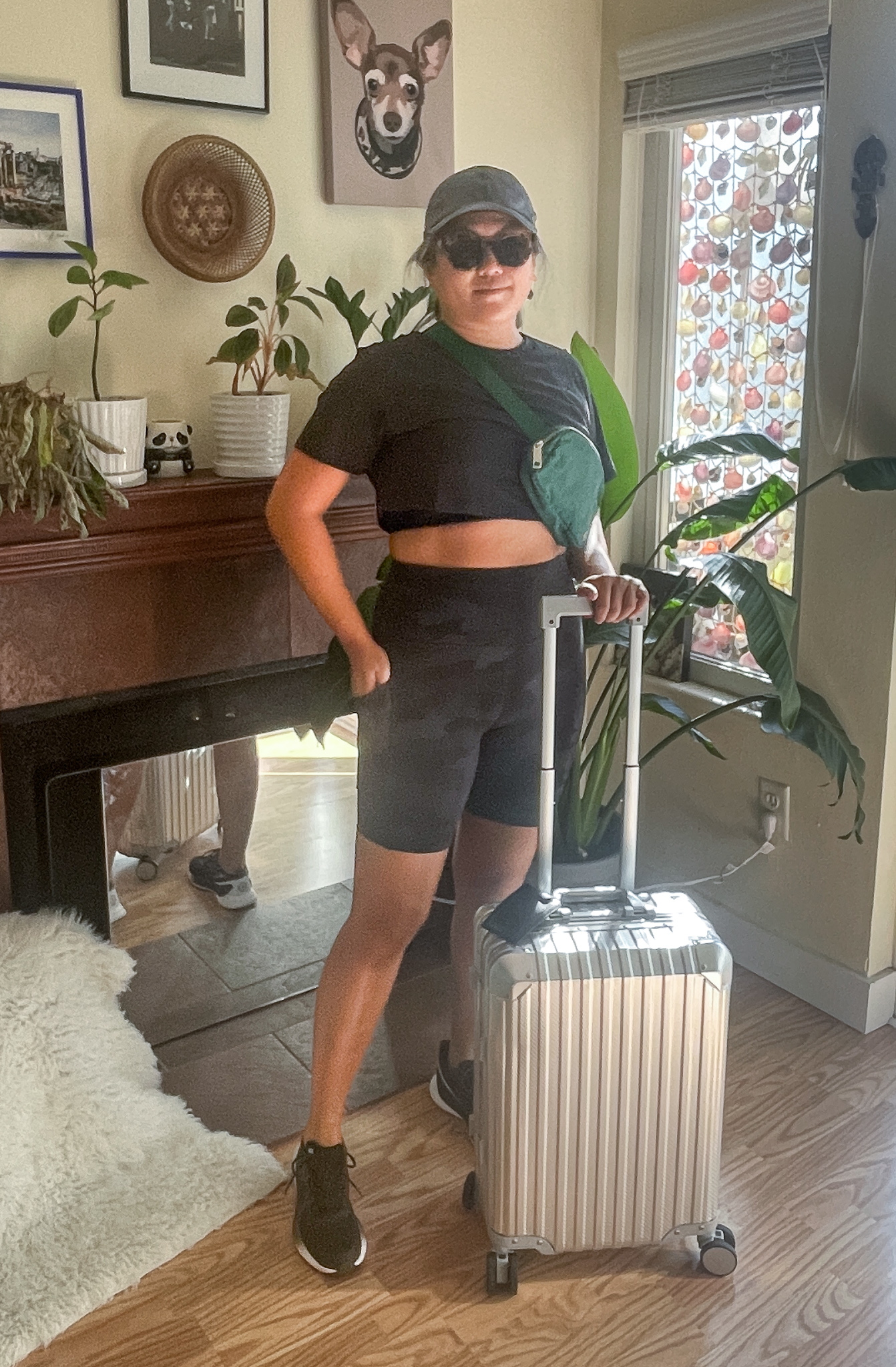 Travel Outfit Idea lululemon ShortsTravel Outfit Idea lululemon Shorts