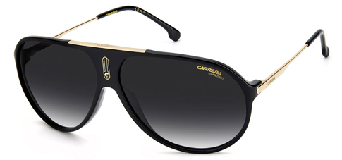 Carrera Hot 65 Full Rim Aviator Black Sunglasses