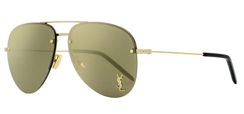 Saint Laurent Aviator Sunglasses Classic 11 M 004 Gold_Black 59mm YSL
