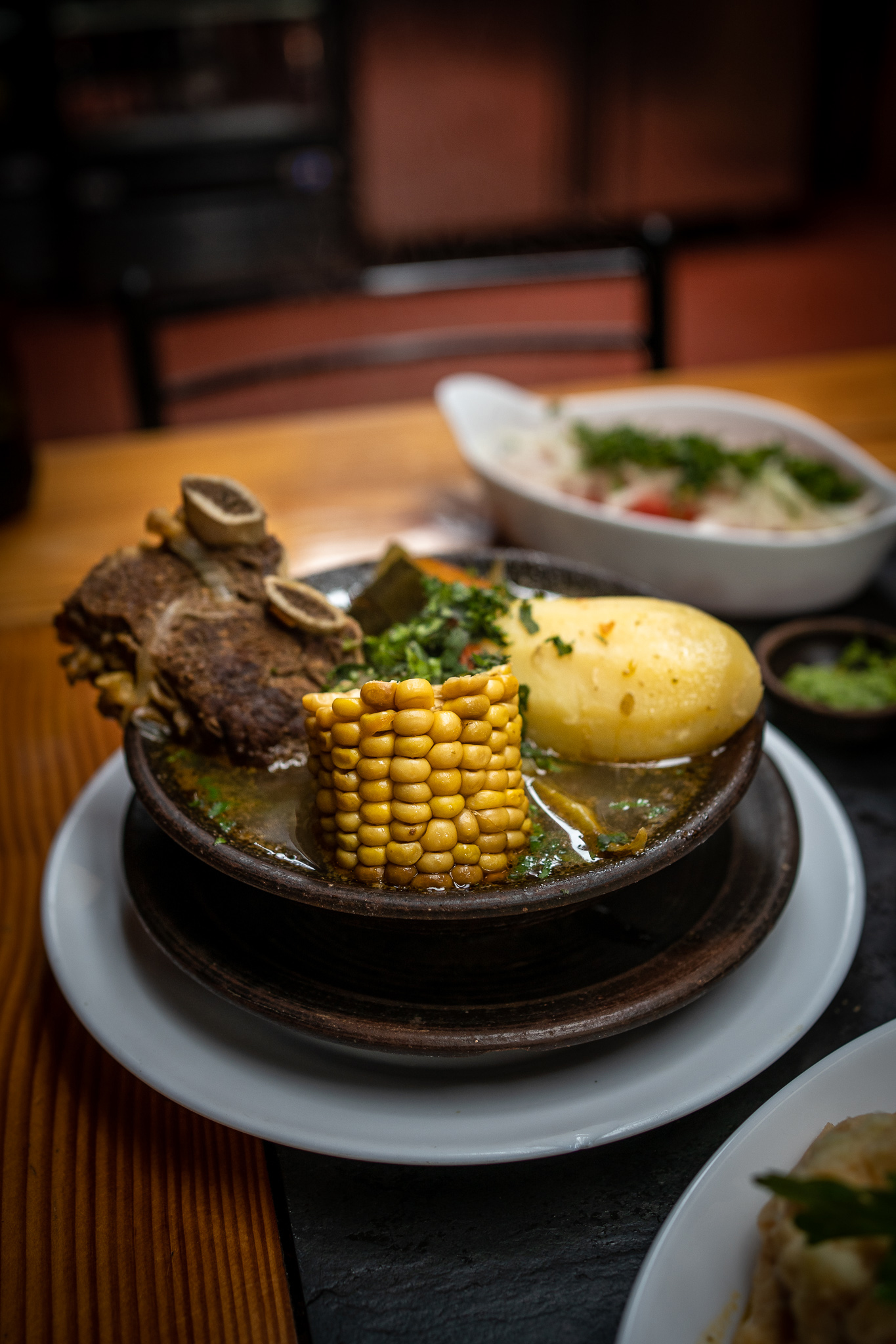 Cazuela de Vacuno beef soup with vegetables