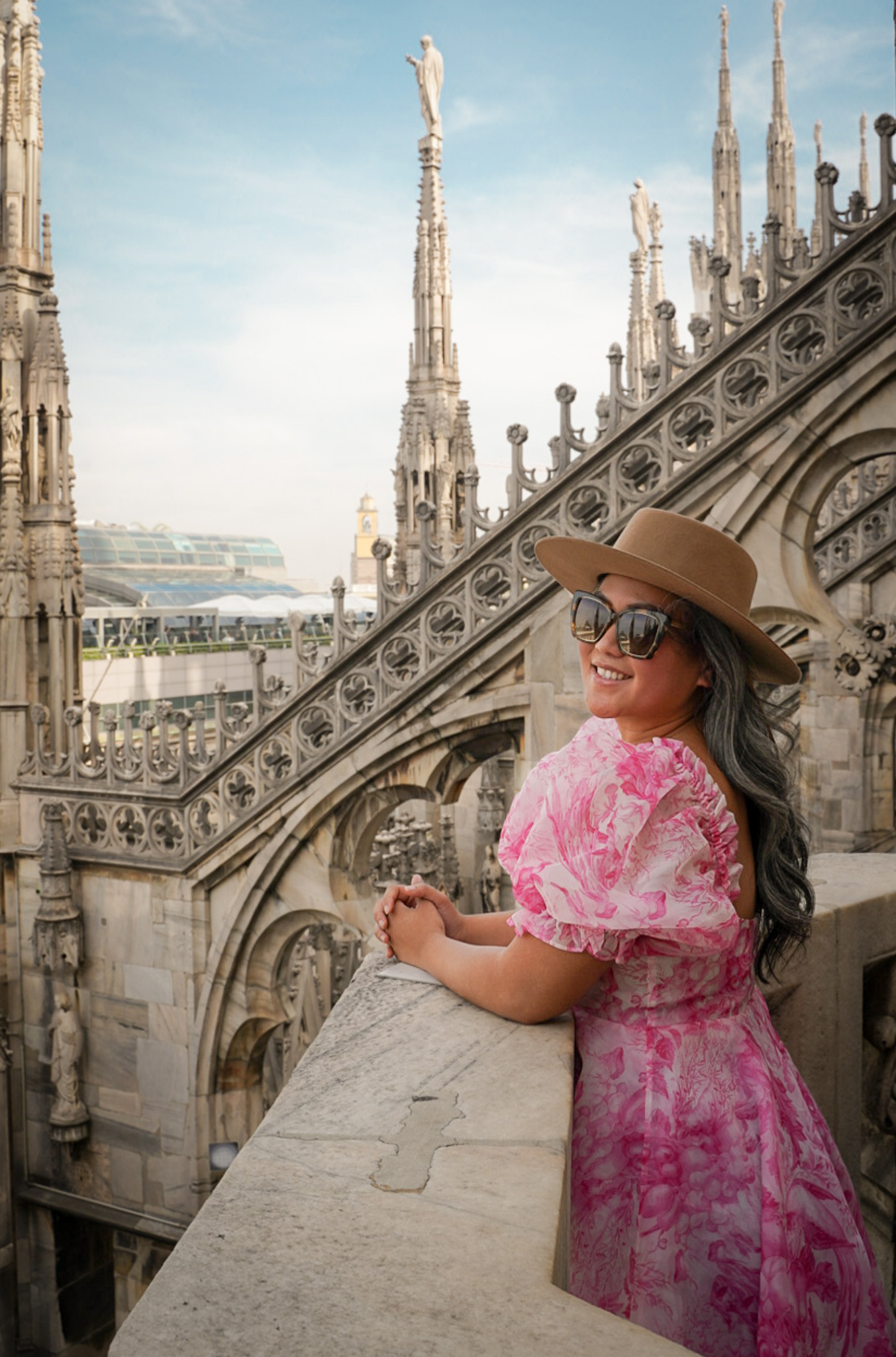 Duomo di Milano Cathedral Gigi Pip Wren Selkie Parliament dress Pink Toile