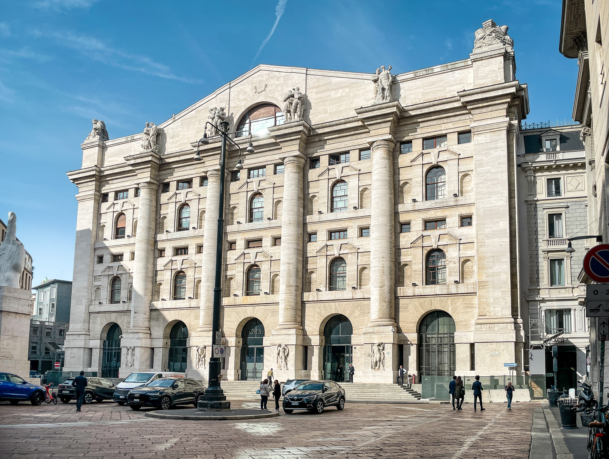 Italian Stock Exchange Building Milan Italy