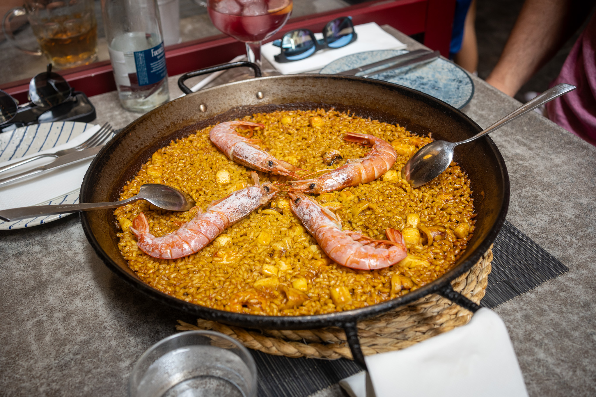 best seafood paella from tasca hogan in Valencia Spain