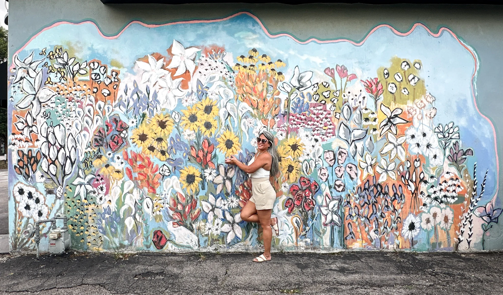 Flowers Mural 12th Ave Nashville Tennessee