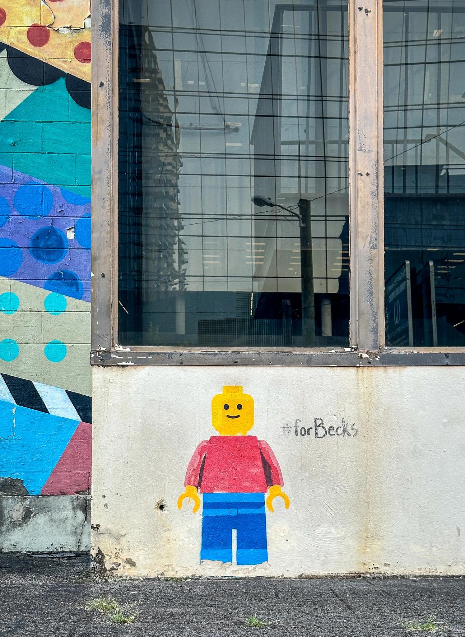 Lego Man Mural in the Gulch Nashville TN