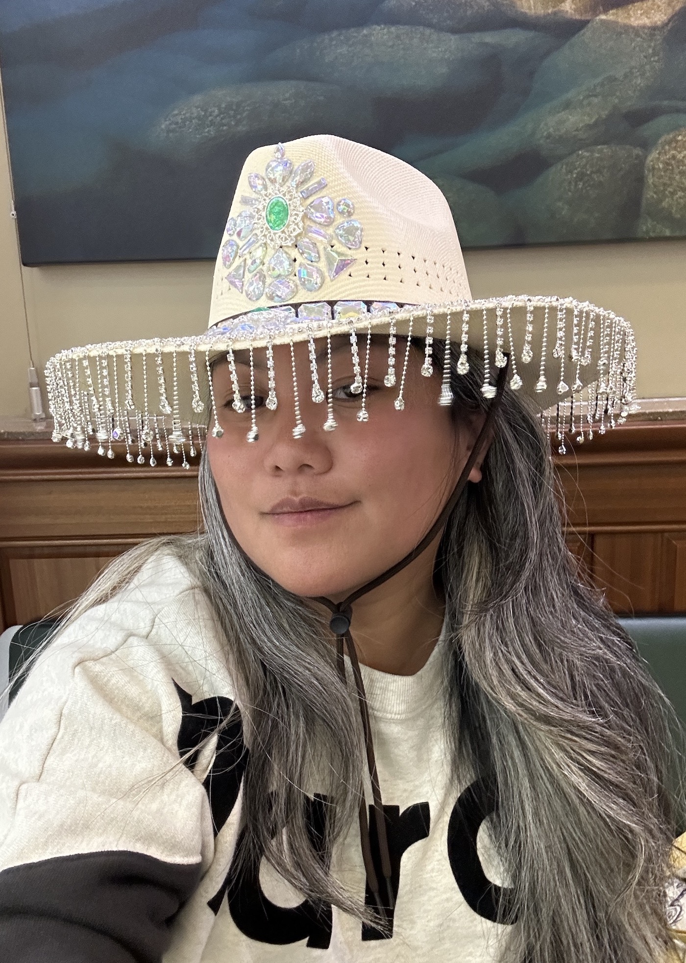 DIY Rhinestone Cowboy Hat Schimiggy Tutorial