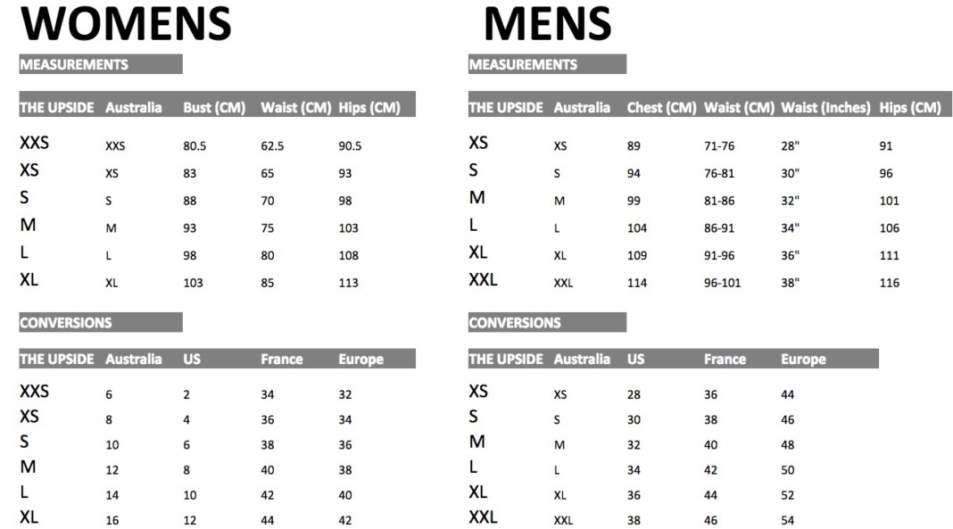 Lululemon Size Chart