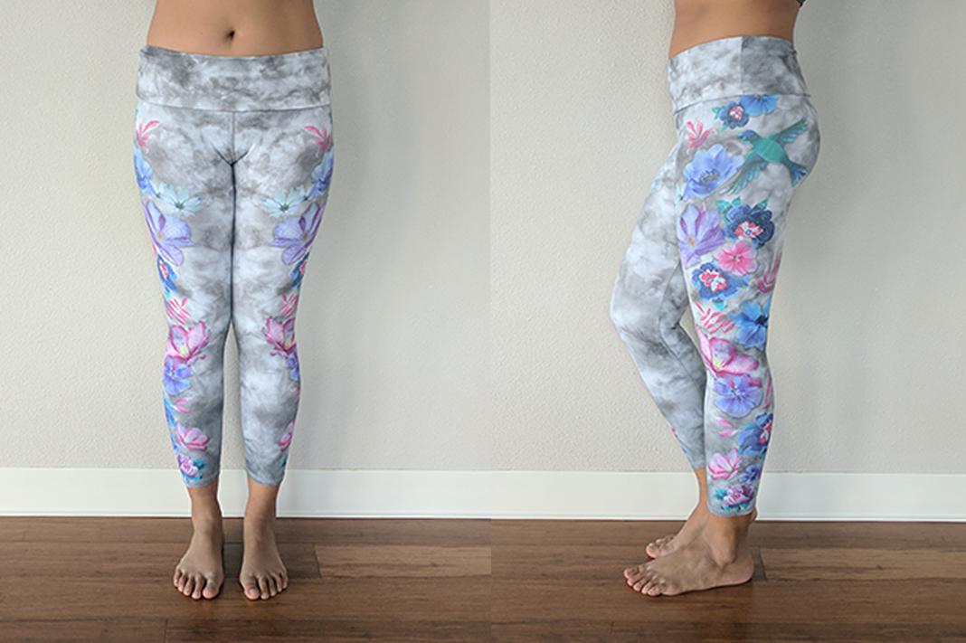 Evolution and creation 7/8 Leggings Whimsical Elephant Yoga Multi Size Large  - $20 - From Susan