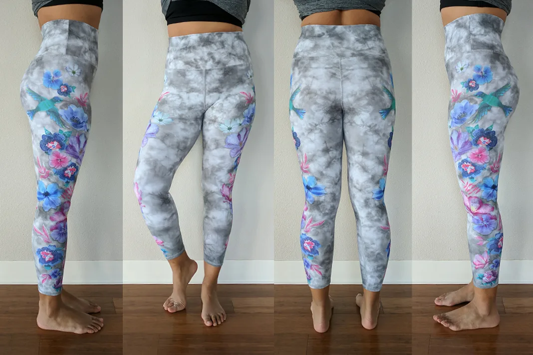 Evolution and Creation Womens Blue Gemstone Leggings Size Small