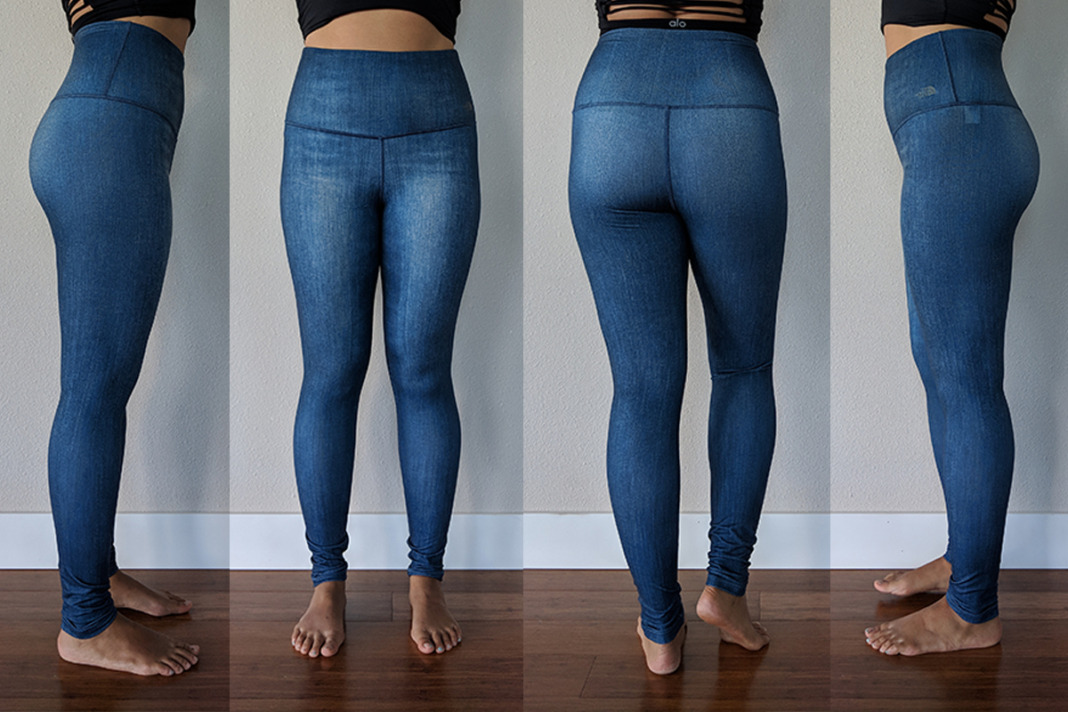 blue jean leggings