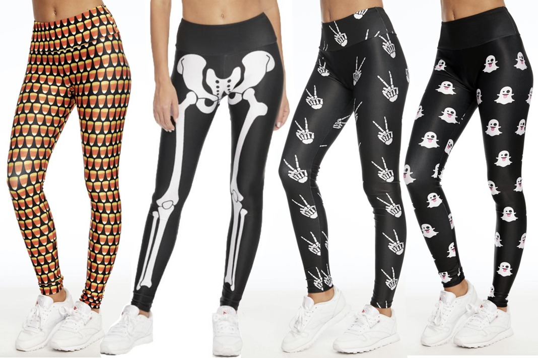 Halloween Hoot Capri Skull Print Leggings – Nikki Whoops Boutique