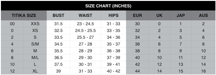 vsx sports bra size chart