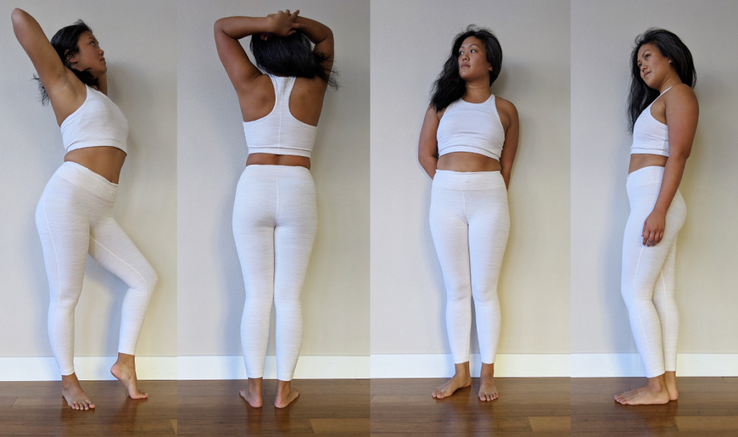 outdoor voices review techsweat flex leggings crop top white sand schimiggy reviews try on
