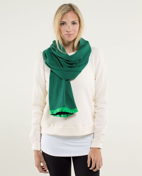 green bean inkwell stripe vinyasa scarf