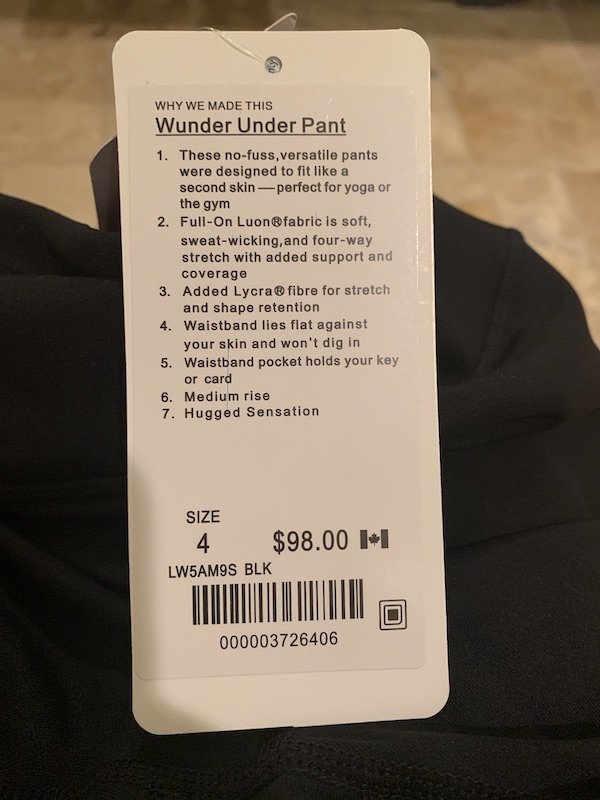 Did lululemon literally send me fake aligns? More info in the