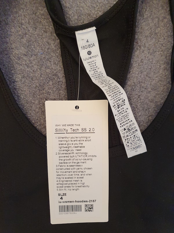 lululemon silhouettes on hang tag  Hang tags clothing, Hang tags