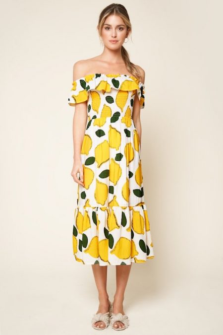 Lemon Print Dress Styles Schimiggy Reviews