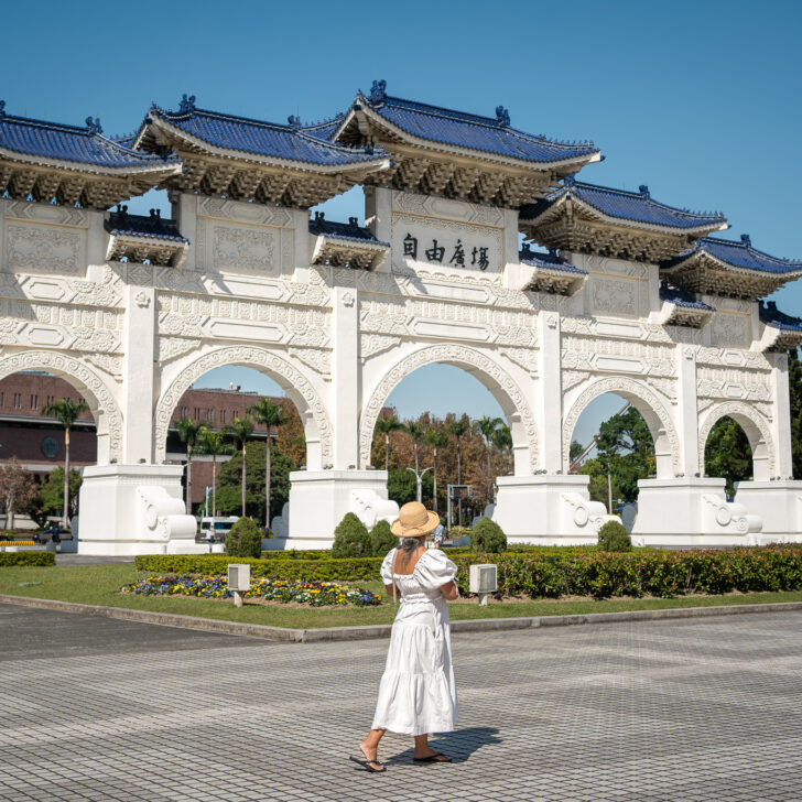 Liberty Square Arches Gate Taipei Taiwan Alex Tran En Saison Brielle Dress Wallaroo Catalina Hat